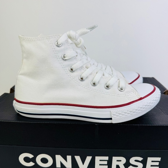 Converse All Star Chuck Taylor White Hi Top Sneakers Junior's Size 3 (Wmns 5) - Picture 3 of 13